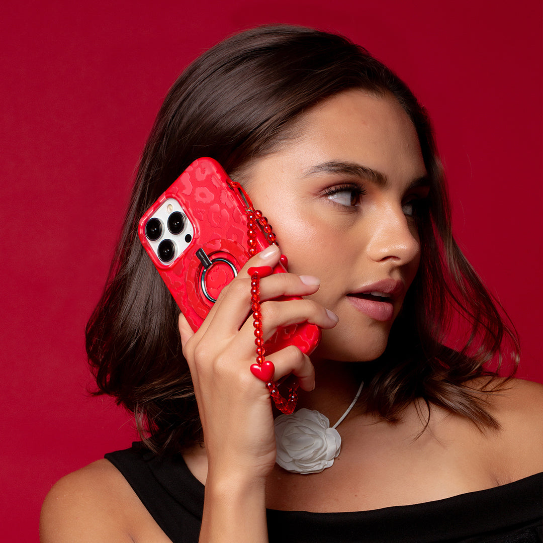 Red Hot Leopard iPhone Case - Image 2
