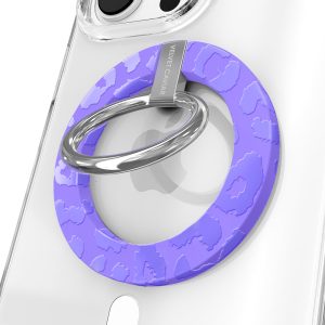 Electric Purple Leopard MagSafe Grip Ring