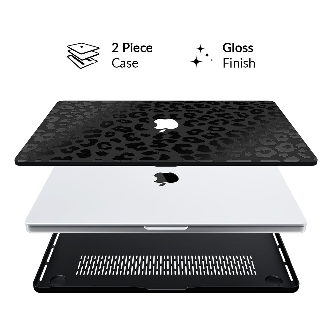 Black Leopard MacBook Case - Image 2