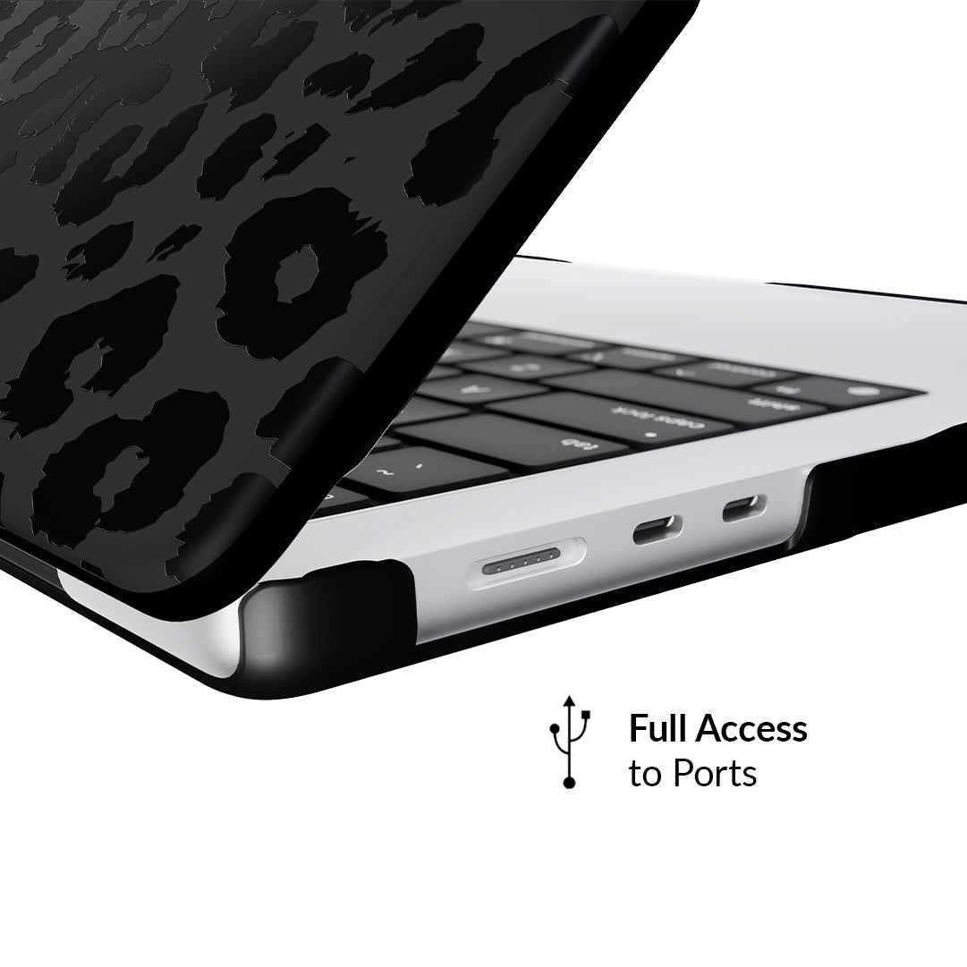 Black Leopard MacBook Case - Image 3