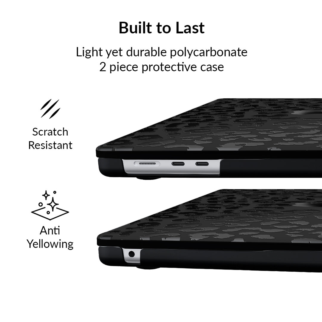 Black Leopard MacBook Case - Image 4