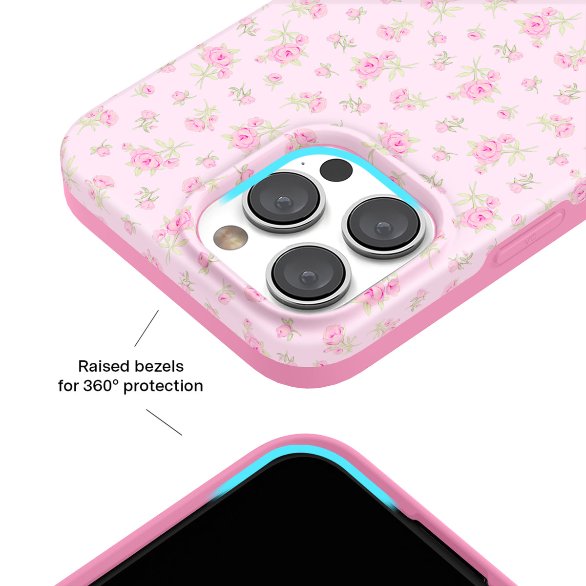 Dainty Pink Floral iPhone Case - Image 8