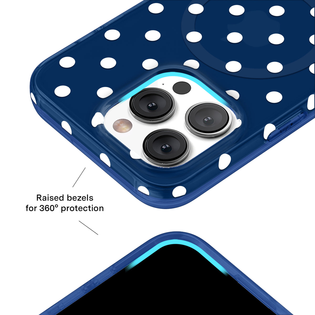 Midnight Polka Dot iPhone Case - Image 8