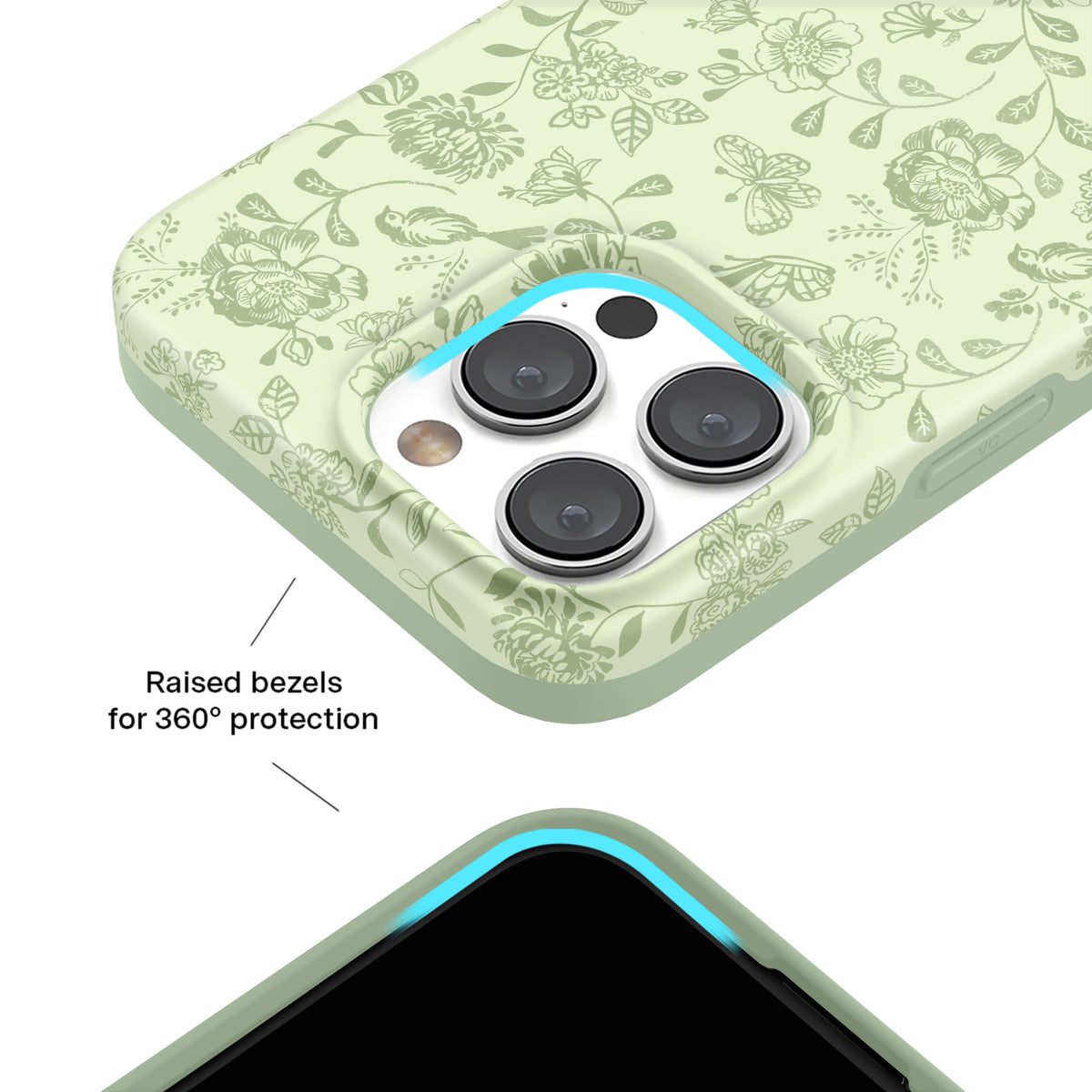 Storybook Sage Floral iPhone Case - Image 8