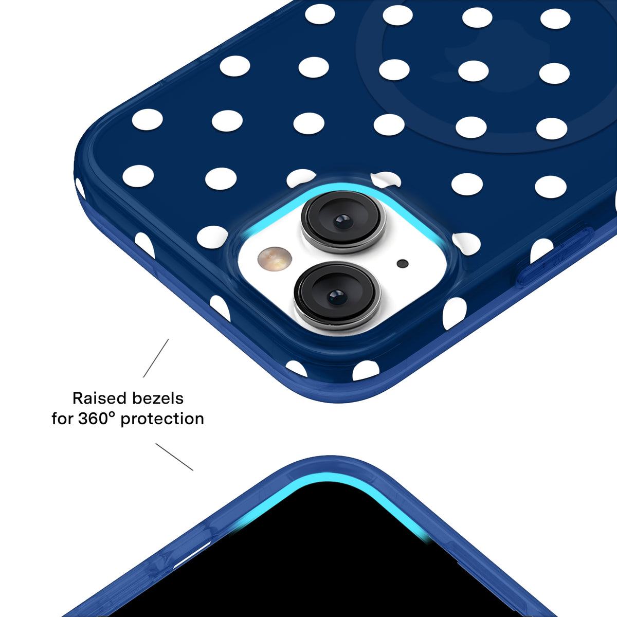 Midnight Polka Dot iPhone Case - Image 3