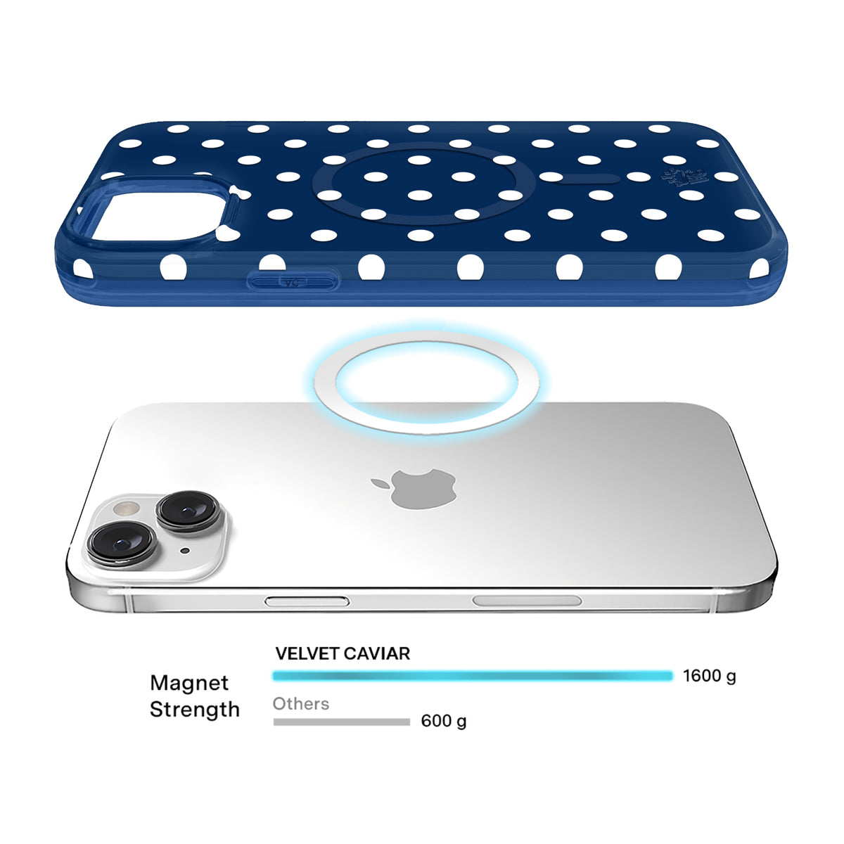 Midnight Polka Dot iPhone Case - Image 4