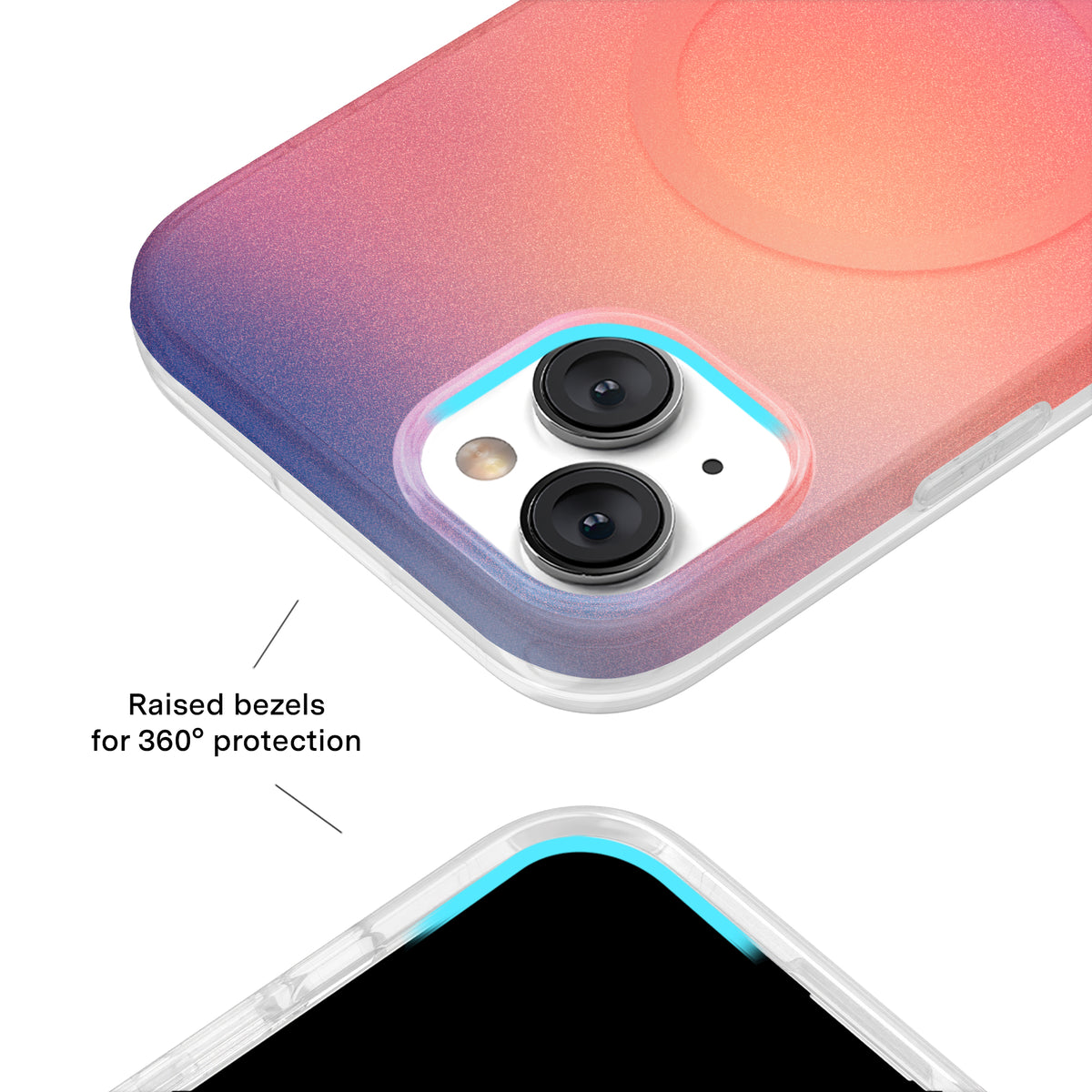 Sunset Glow Aura iPhone Case - Image 3