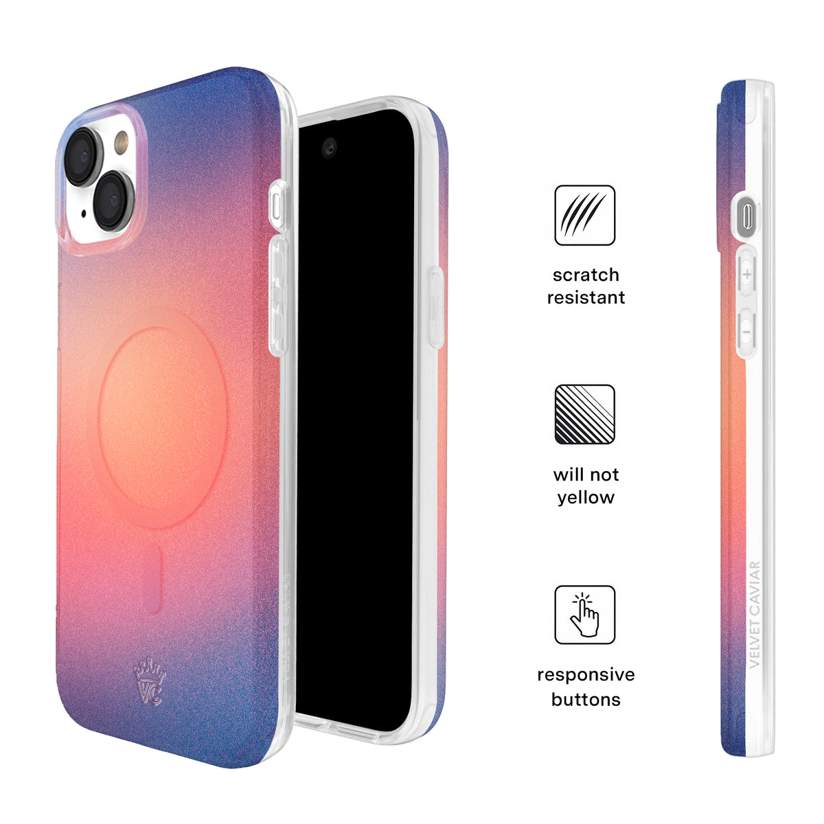Sunset Glow Aura iPhone Case - Image 5