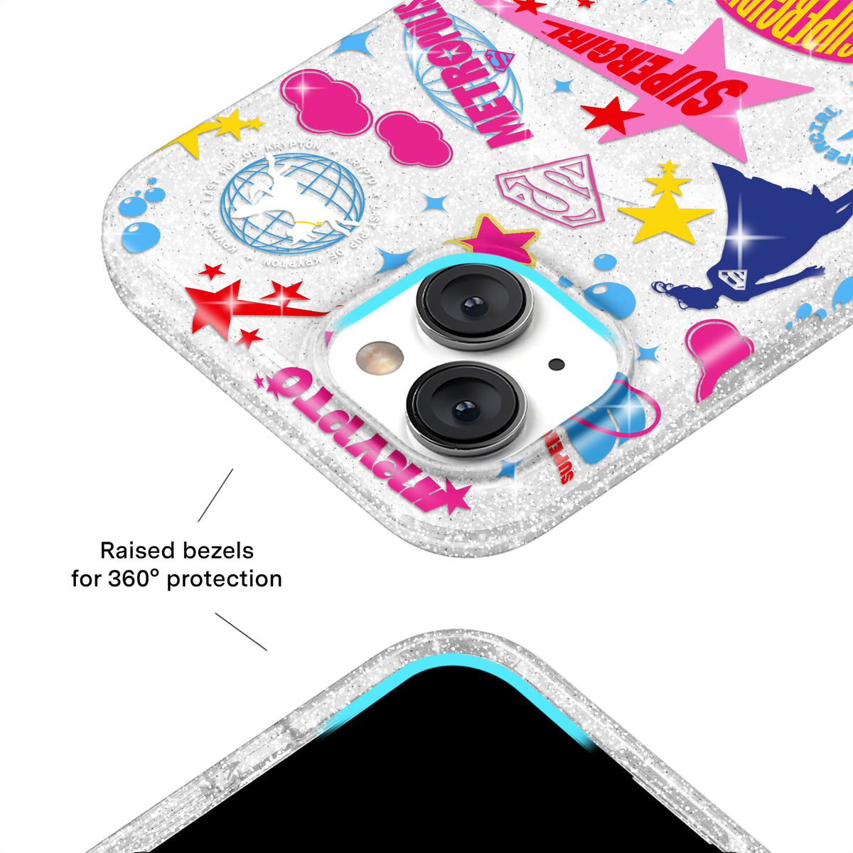 Supergirl Krypto Glitter iPhone Case - Image 8
