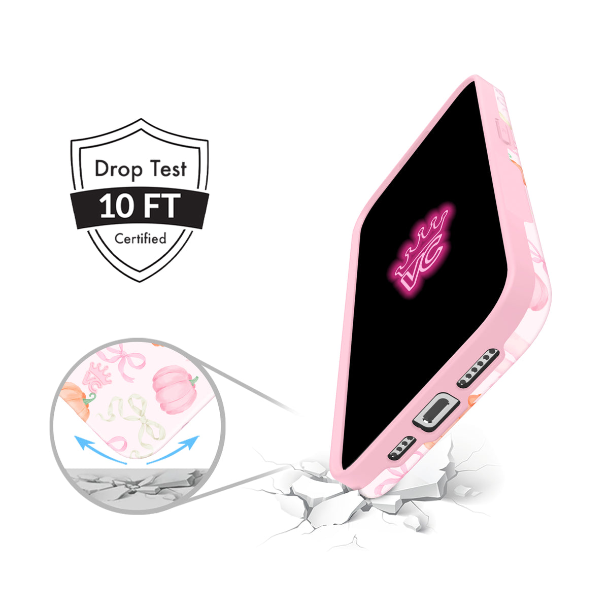 Pink Pumpkin Princess iPhone Case - Image 7