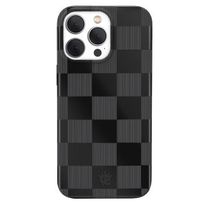 Noir Vibe Checkered iPhone Case
