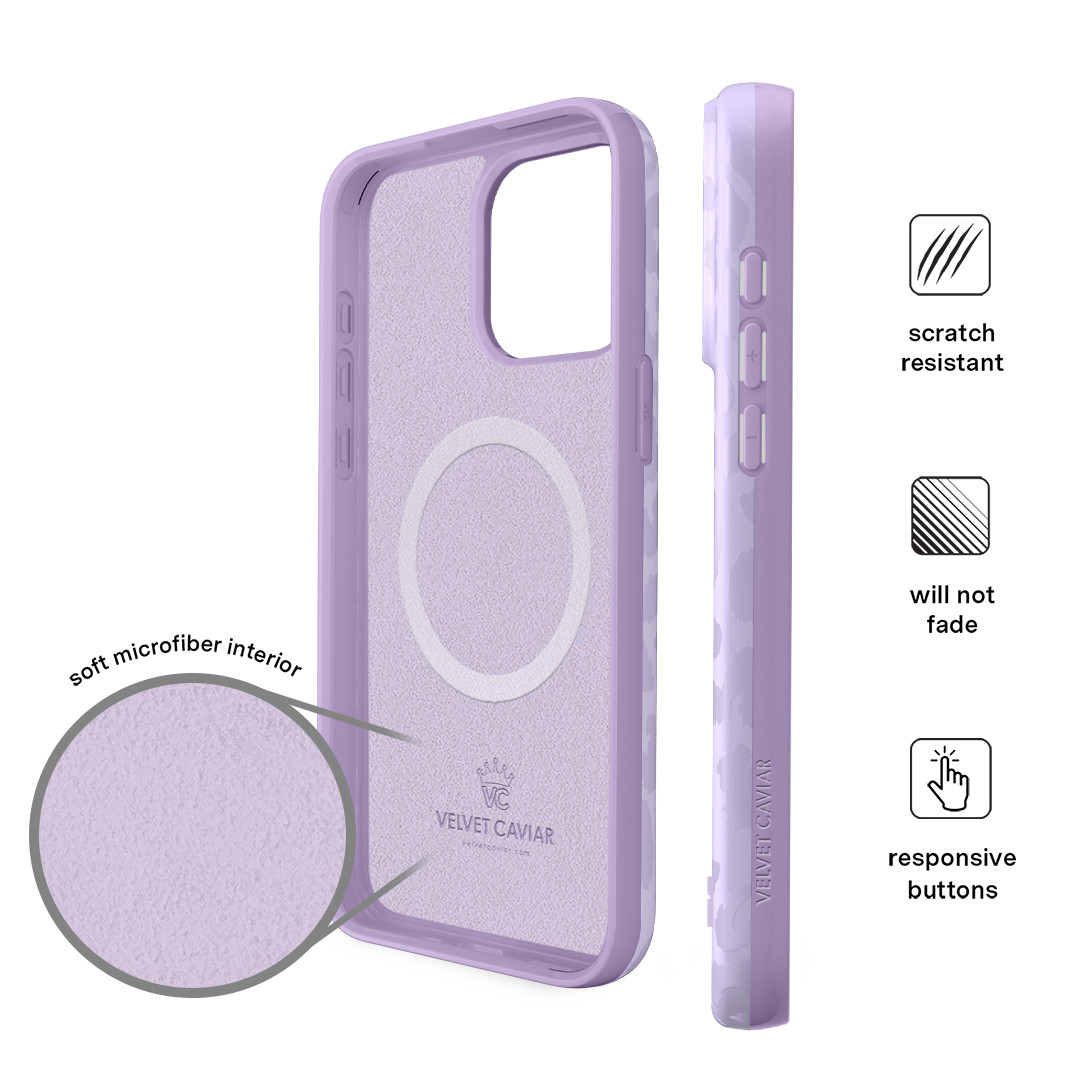 Lilac Leopard iPhone Case - Image 6