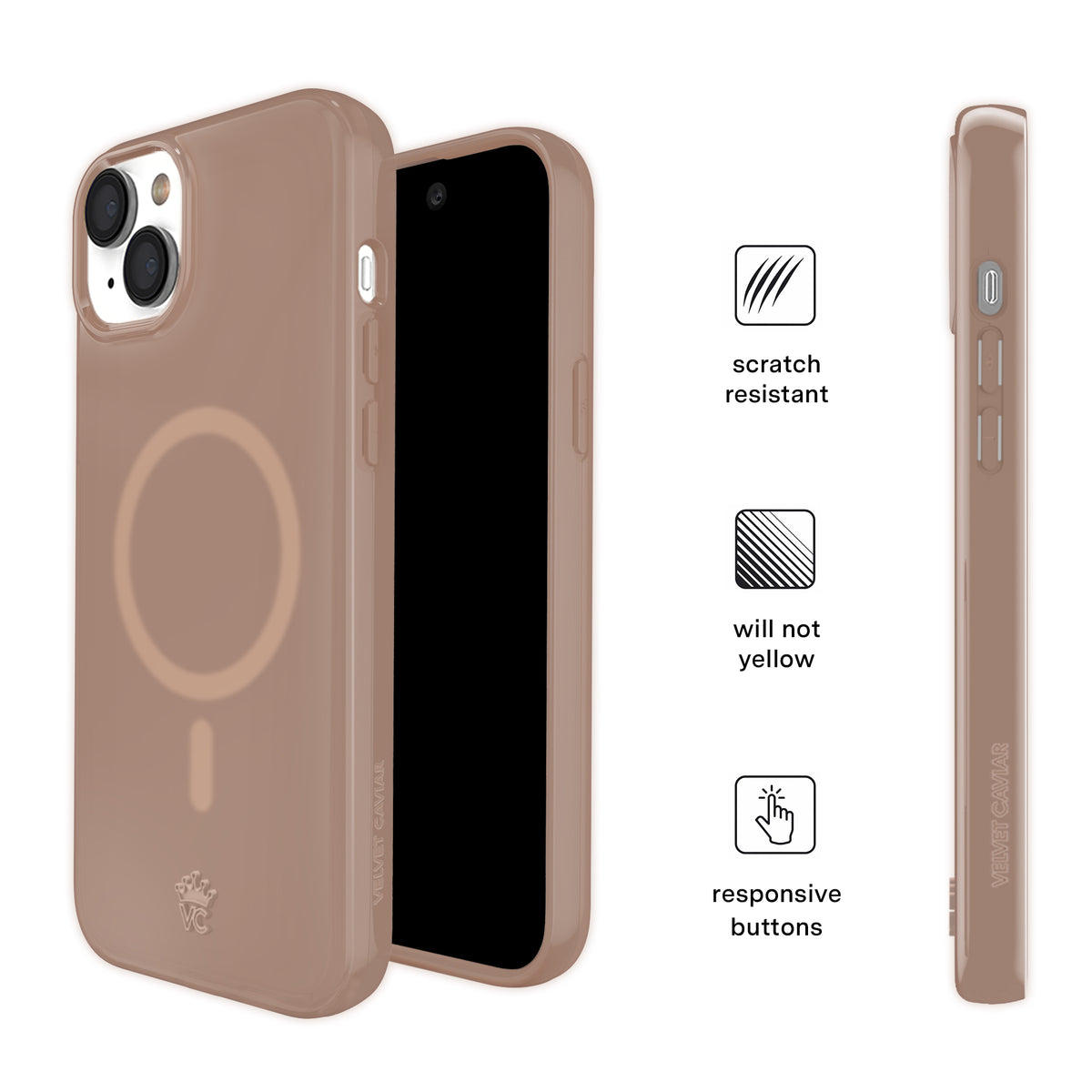 Cashmere Taupe Jelly iPhone Case - Image 5