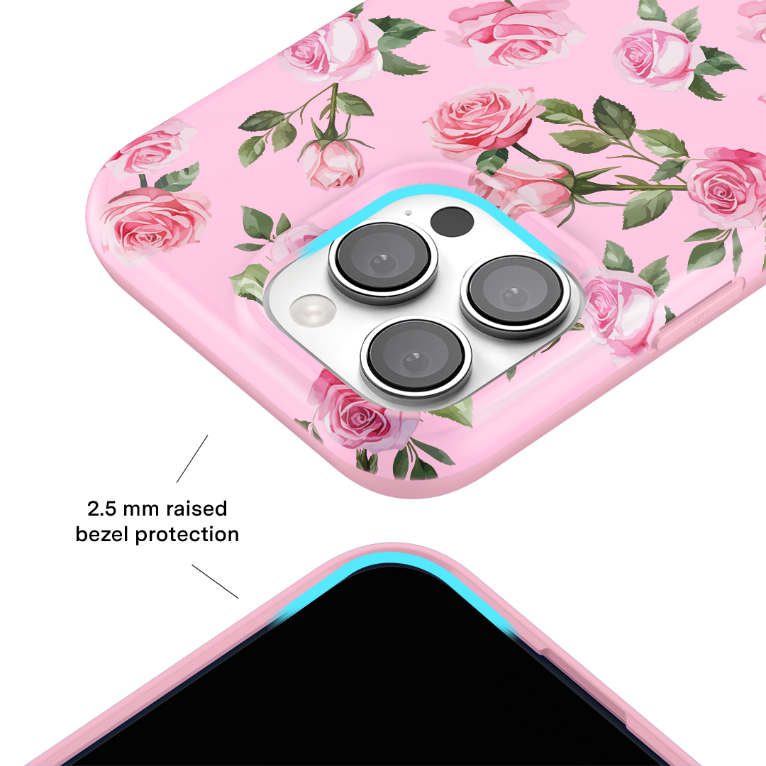 Baby Pink Roses iPhone Case - Image 2