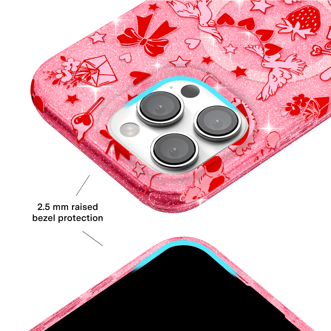 Be Mine Glitter iPhone Case - Image 2