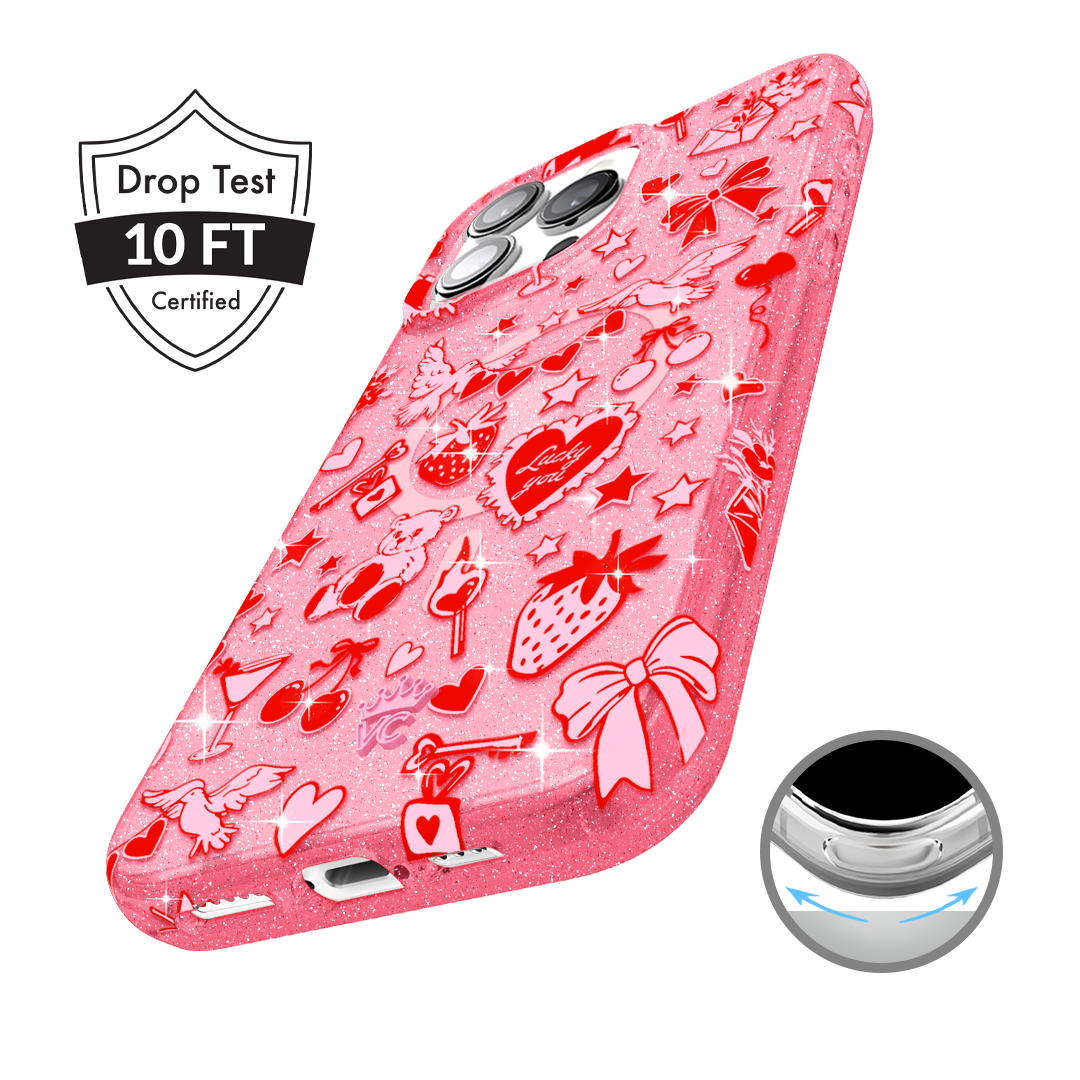 Be Mine Glitter iPhone Case - Image 4