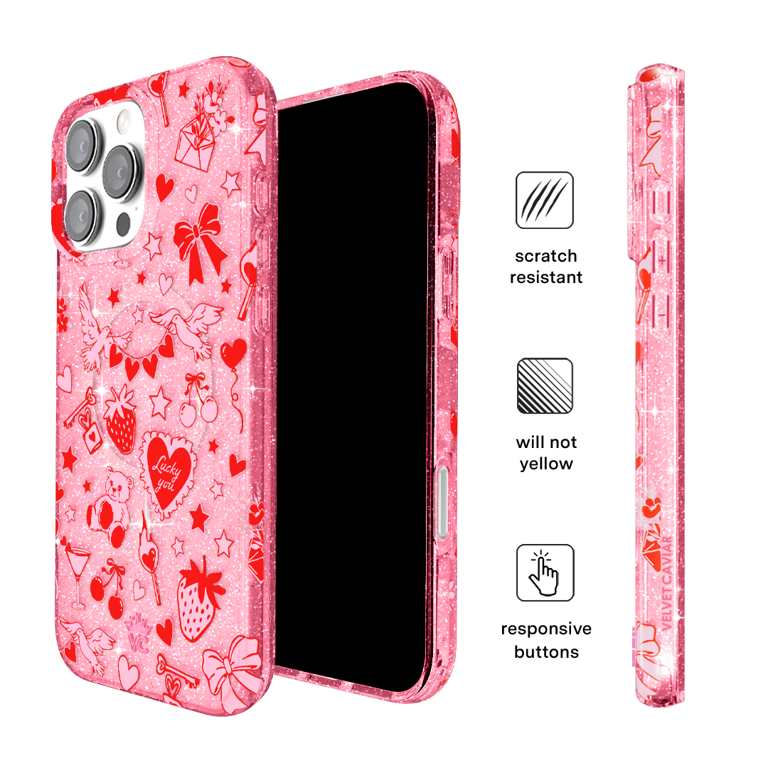 Be Mine Glitter iPhone Case - Image 5