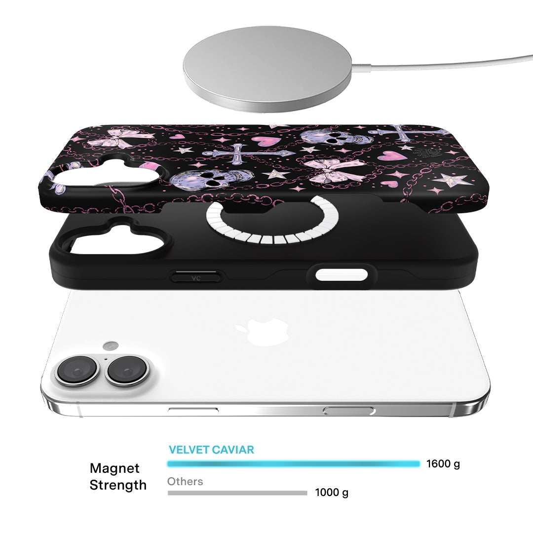 Pretty Punk Skulls iPhone Case - Image 3