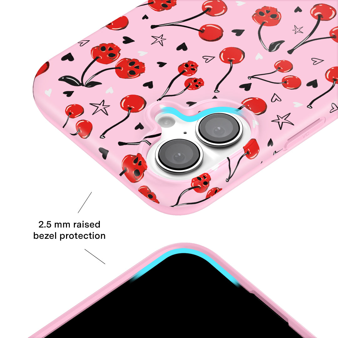 Sour Cherry Skulls iPhone Case - Image 2