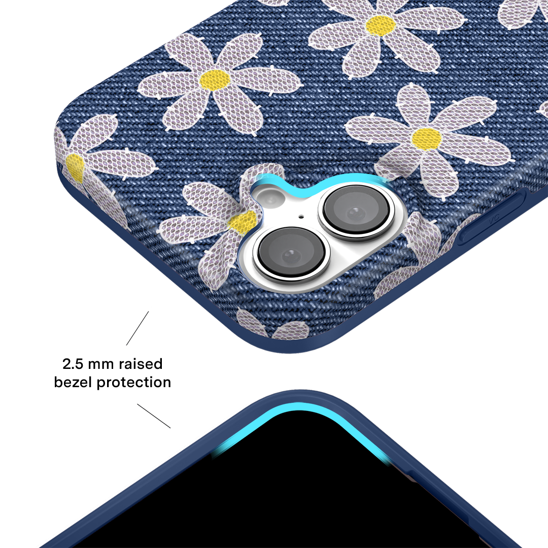 Denim Daisy iPhone Case - Image 3