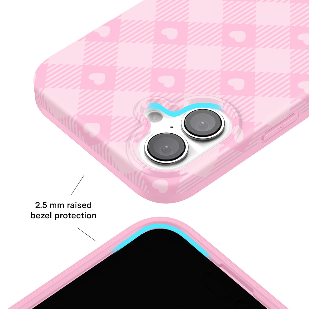 Dolly Pink Gingham iPhone Case - Image 2