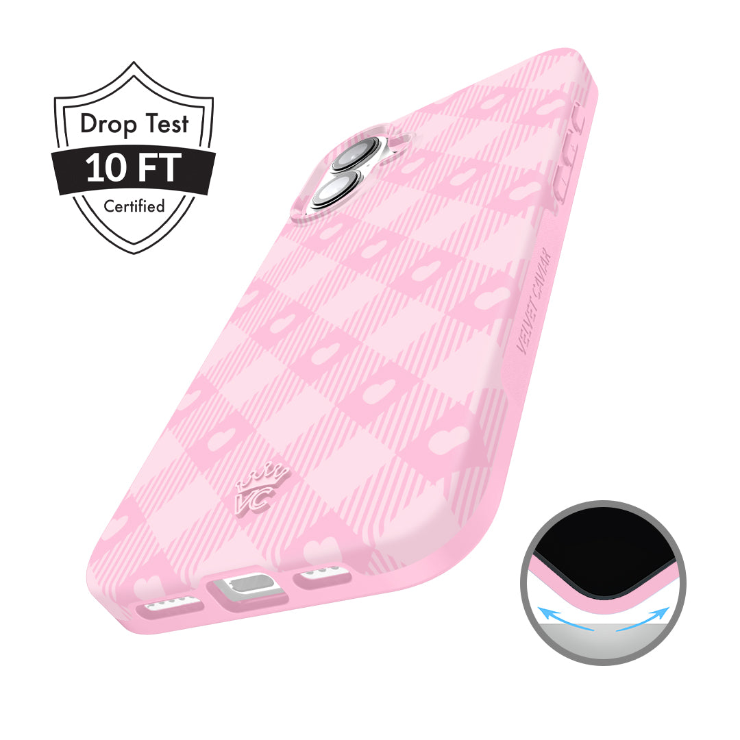 Dolly Pink Gingham iPhone Case - Image 4