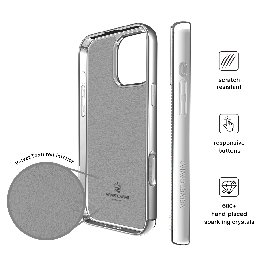 Chrome Caviar Crystals iPhone Case - Image 5