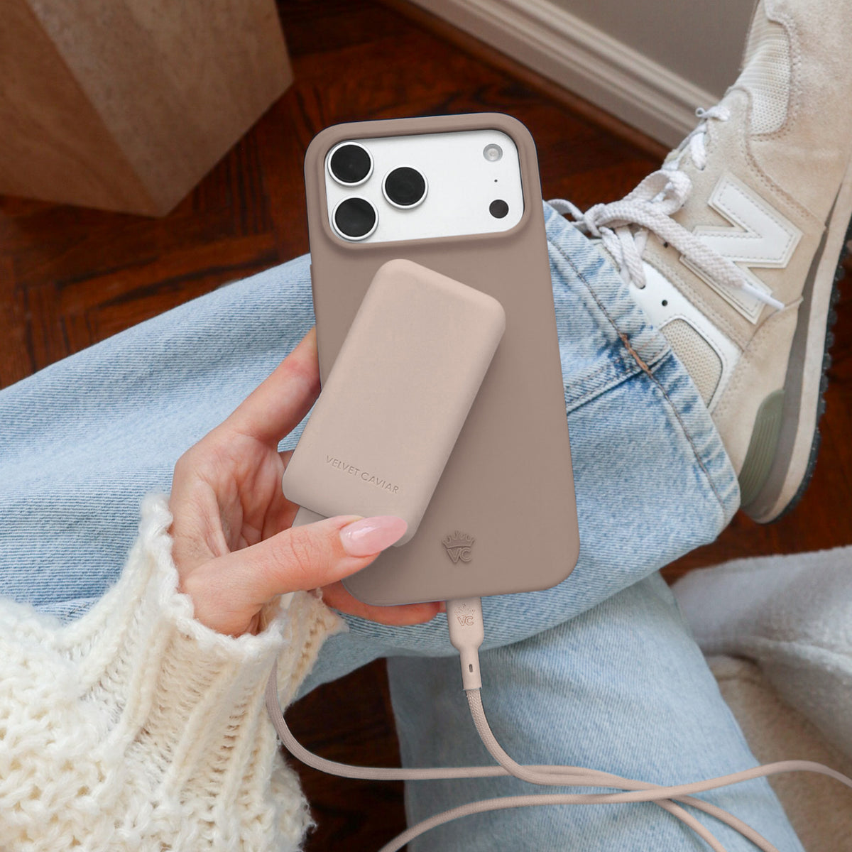 Iced Chai Fast Charging Set, Dual Port Wall Adapter + 6ft USB-C Cable - Image 2