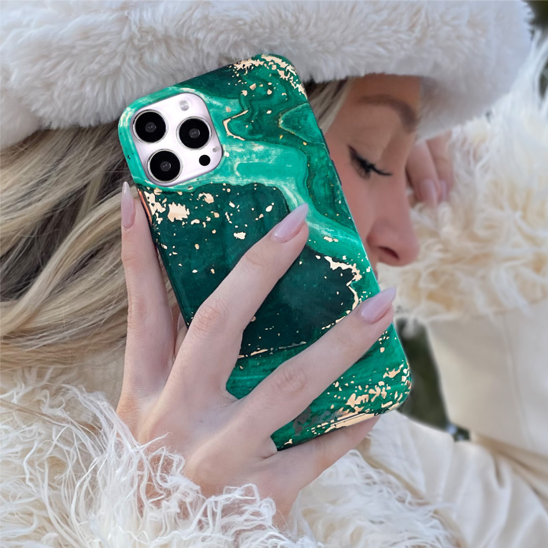 Emerald Marble iPhone Case - Image 2