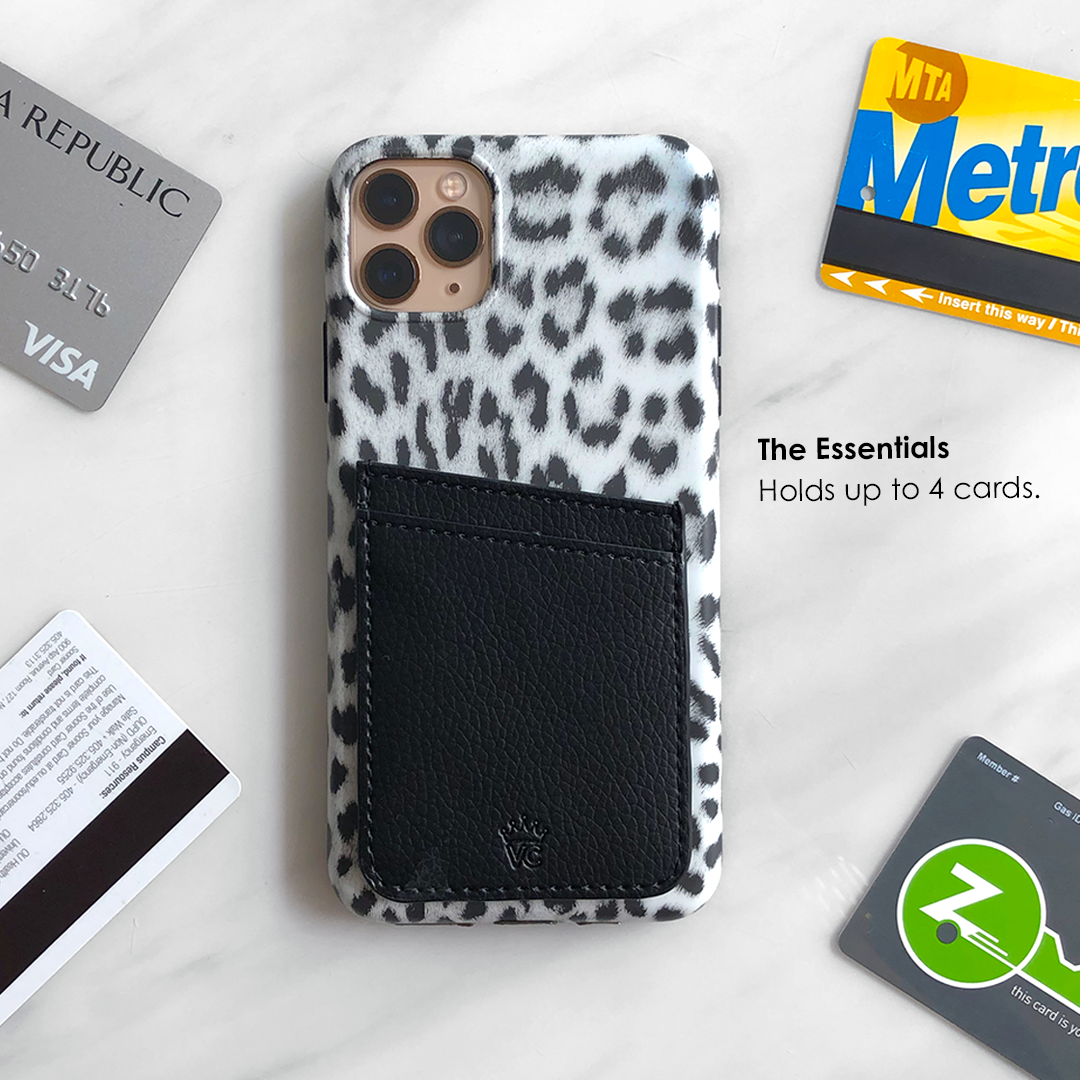Black Leather Phone Wallet - Image 2