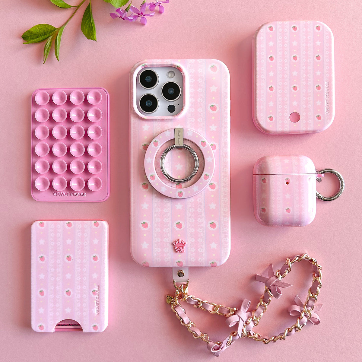 Strawberry Macaron AirPod Case - Image 6