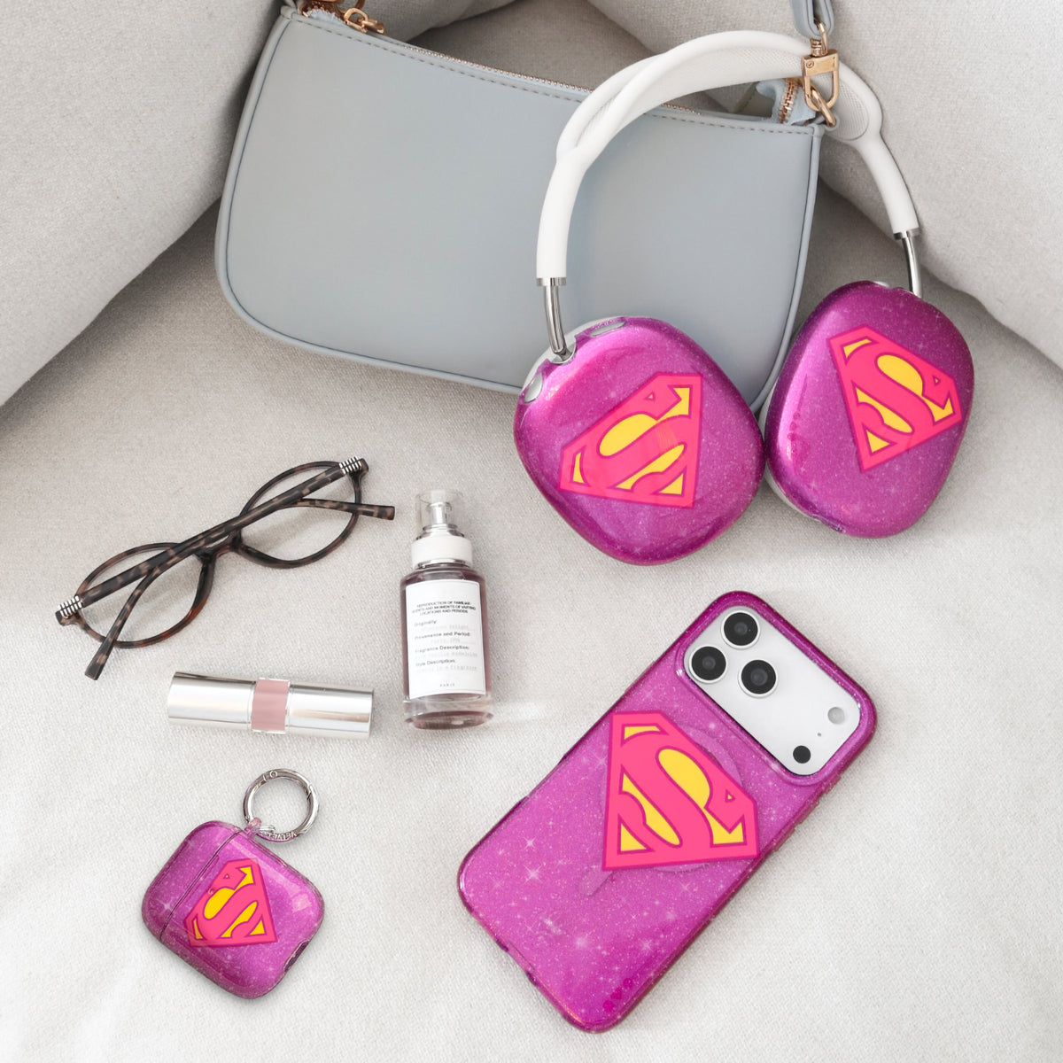 Supergirl Stardust Glitter AirPod Max Case - Image 8