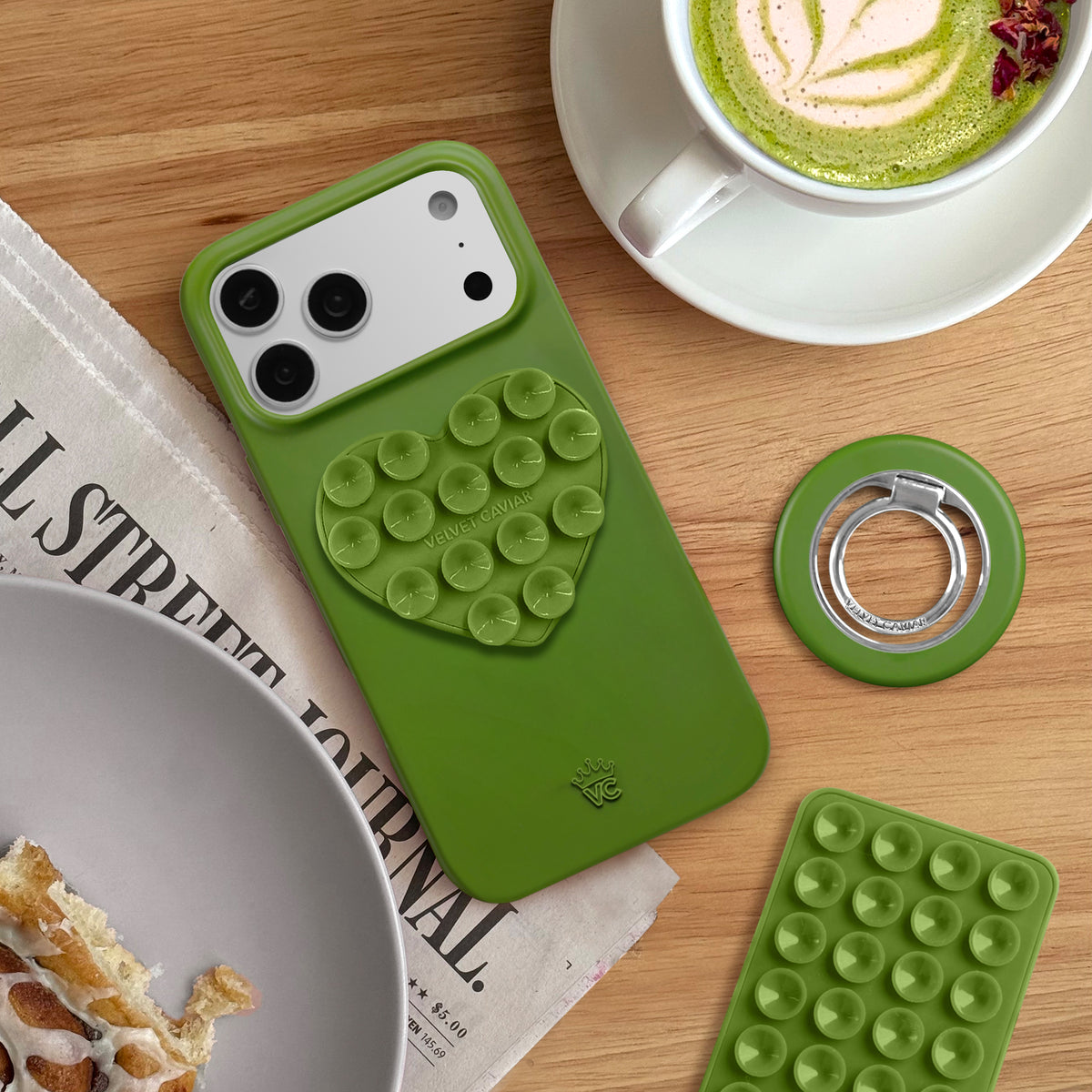 Matcha Green Heart MagSafe MightyGrip - Image 7