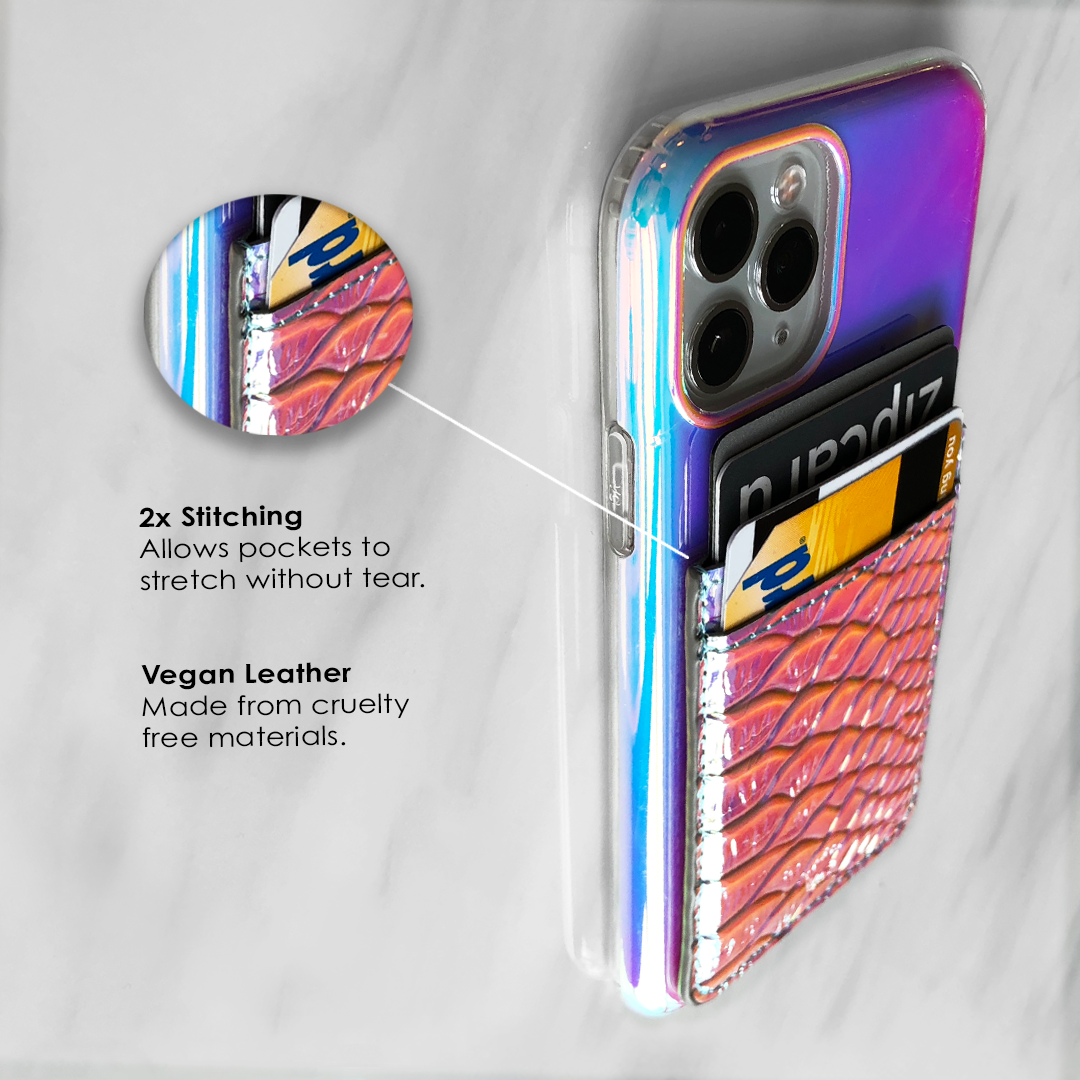 Iridescent Snakeskin Phone Wallet - Image 4