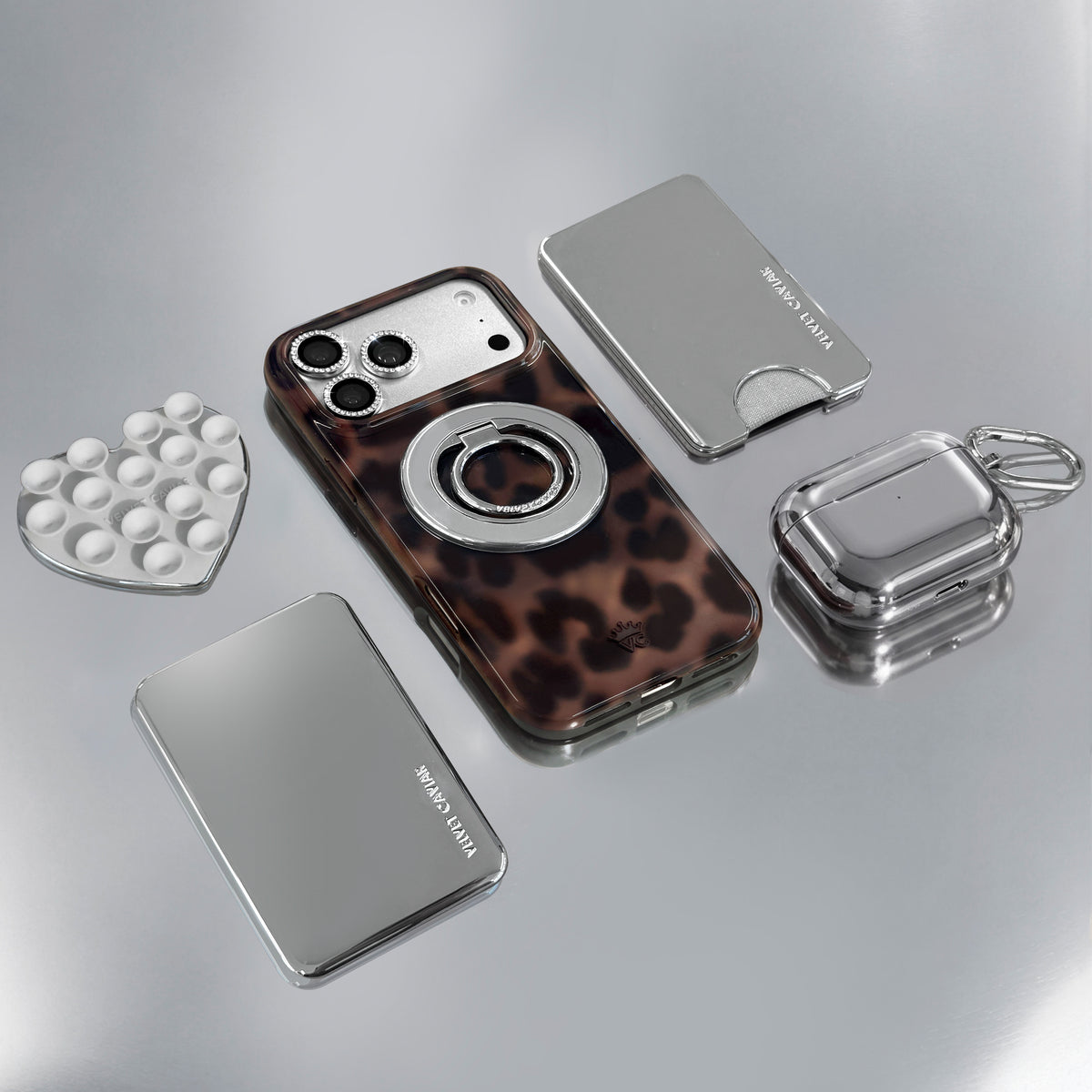 Silver Chrome AirPod Case - Image 6