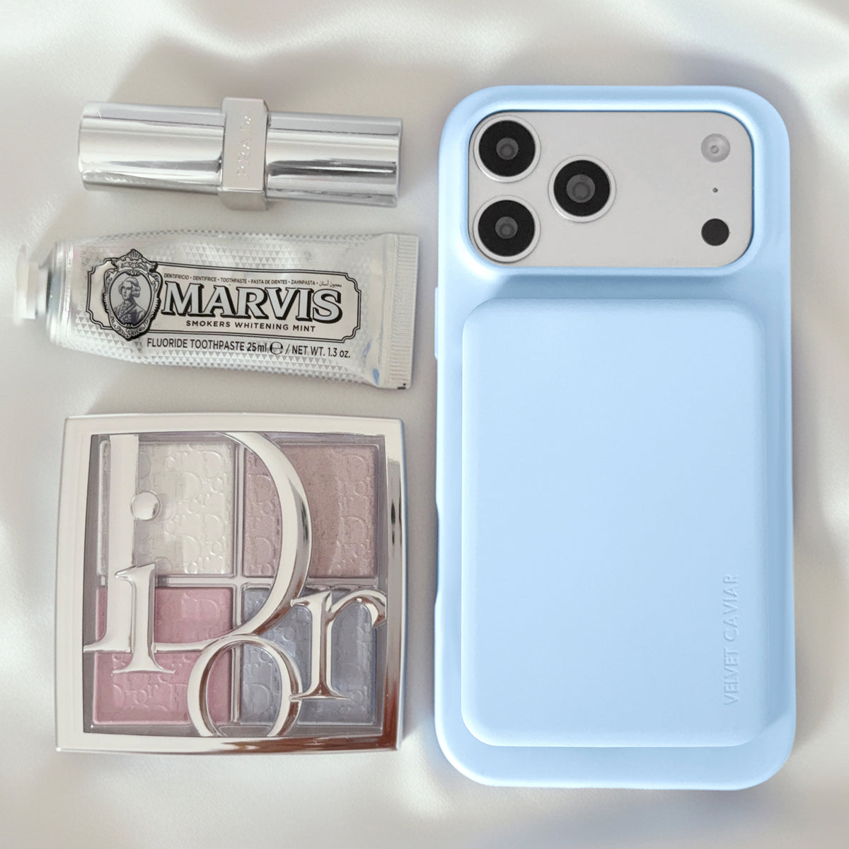 Cotton Candy Blue Slim Portable MagSafe Charger Power Pack - Image 7
