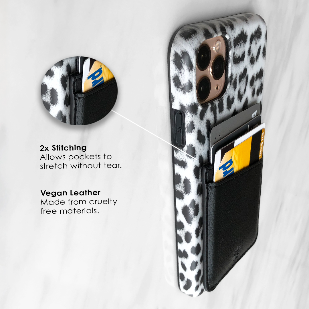 Black Leather Phone Wallet - Image 4