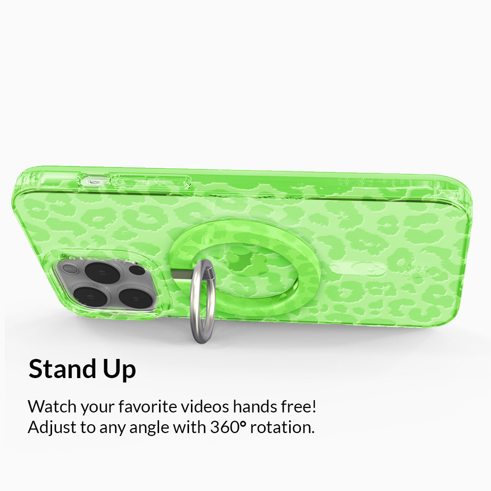 Key Lime Leopard MagSafe Grip Ring - Image 5