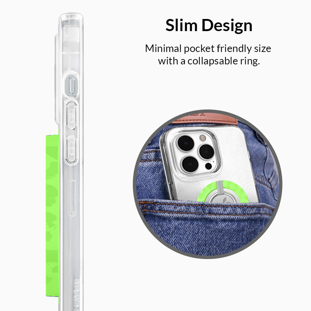 Key Lime Leopard MagSafe Grip Ring - Image 6