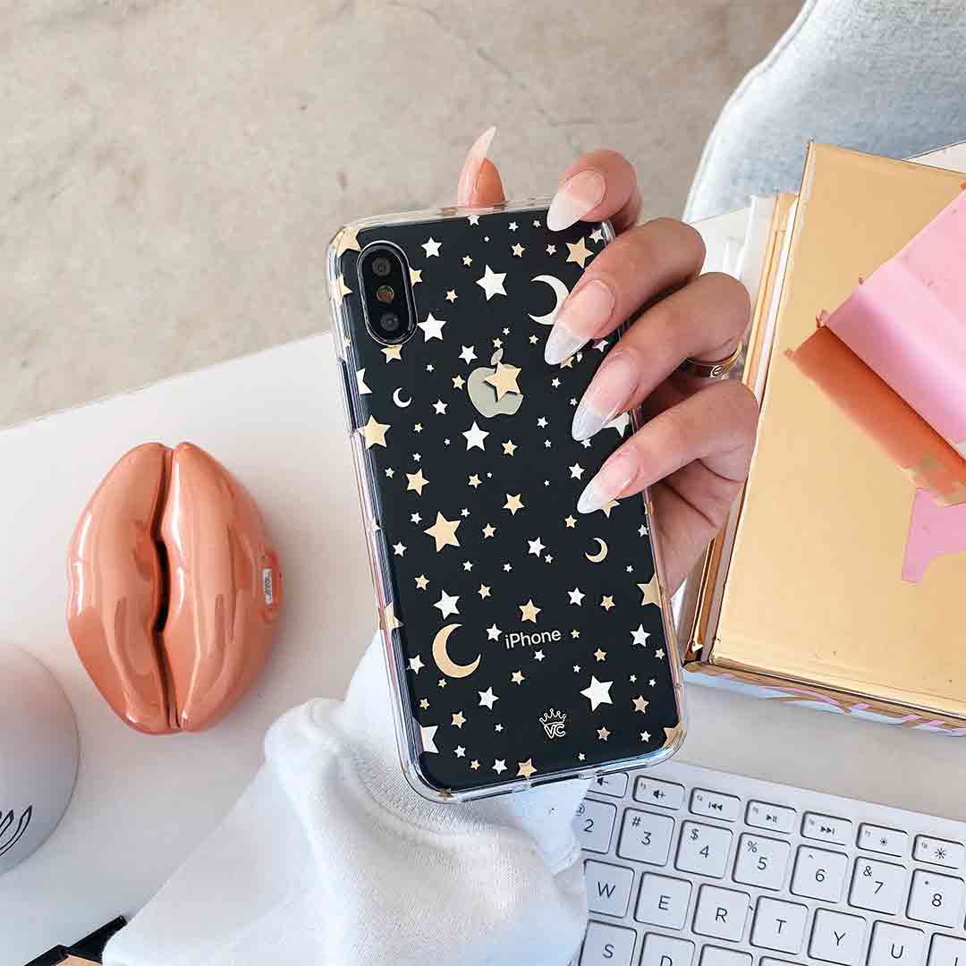 Starry Night Clear iPhone Case - Image 2