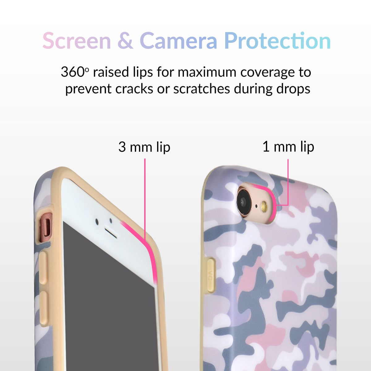 Nude Camo iPhone Case - Image 3