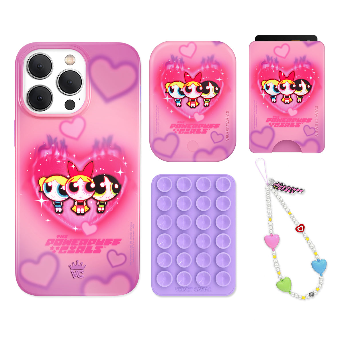 The Powerpuff Girls Airbrush Hearts iPhone Bundle Set - Wallet - Image 8