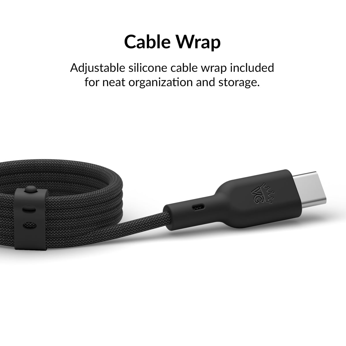 Black Fast Charging Cable, 6ft USB-C - Image 5