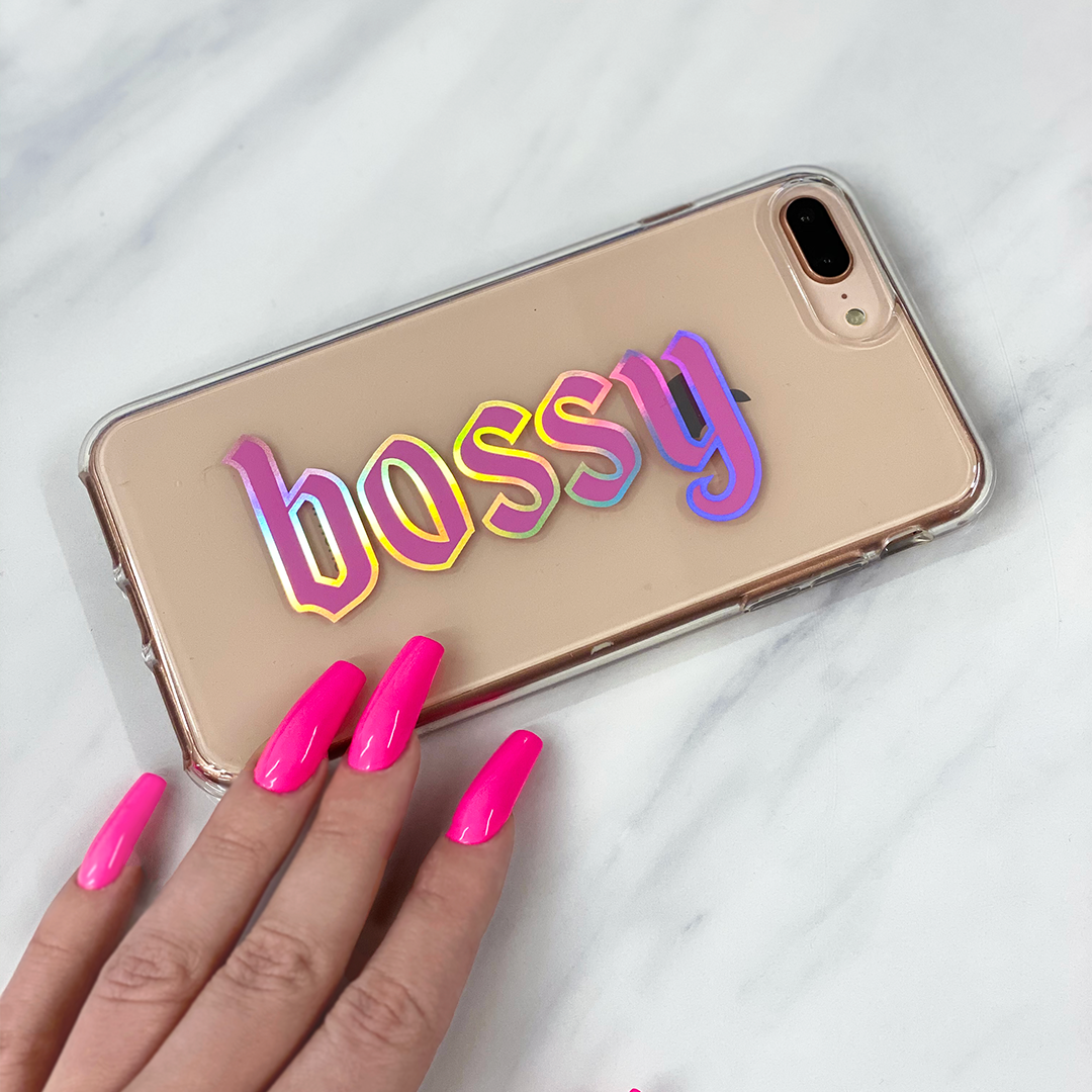 Bossy Clear iPhone Case - Image 8