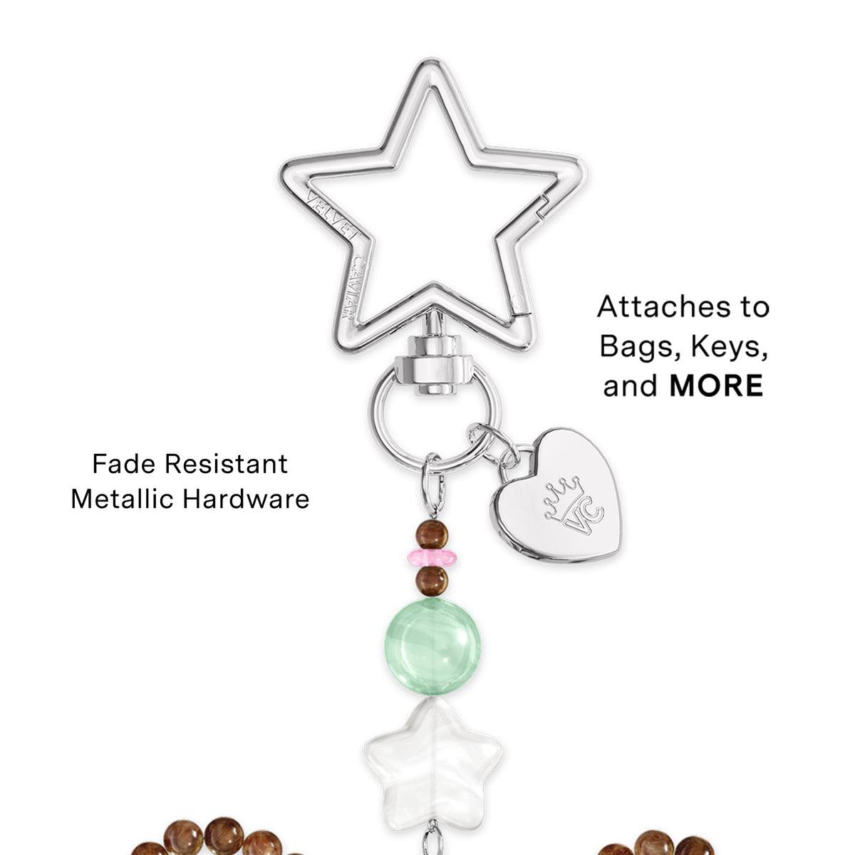Espresso Bow Bag Charm - Image 3
