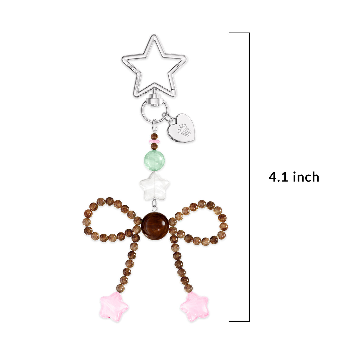 Espresso Bow Bag Charm - Image 4