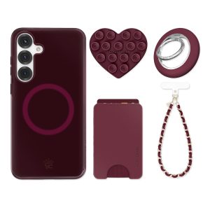 Burgundy 1990 Jelly Samsung Bundle Set