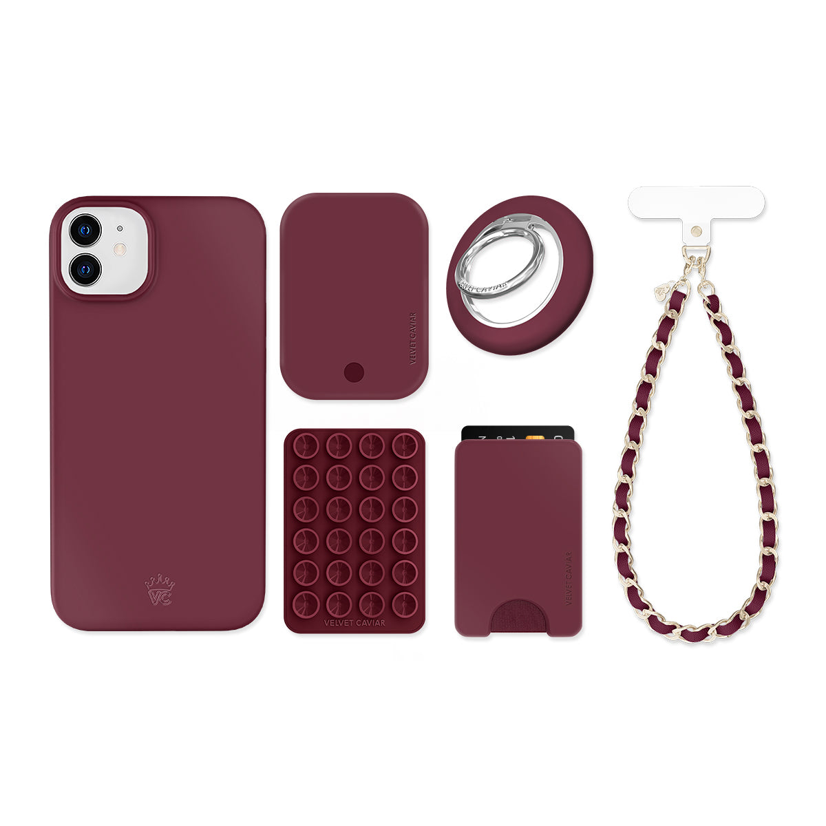 Burgundy 1990 iPhone Bundle Set - Image 3