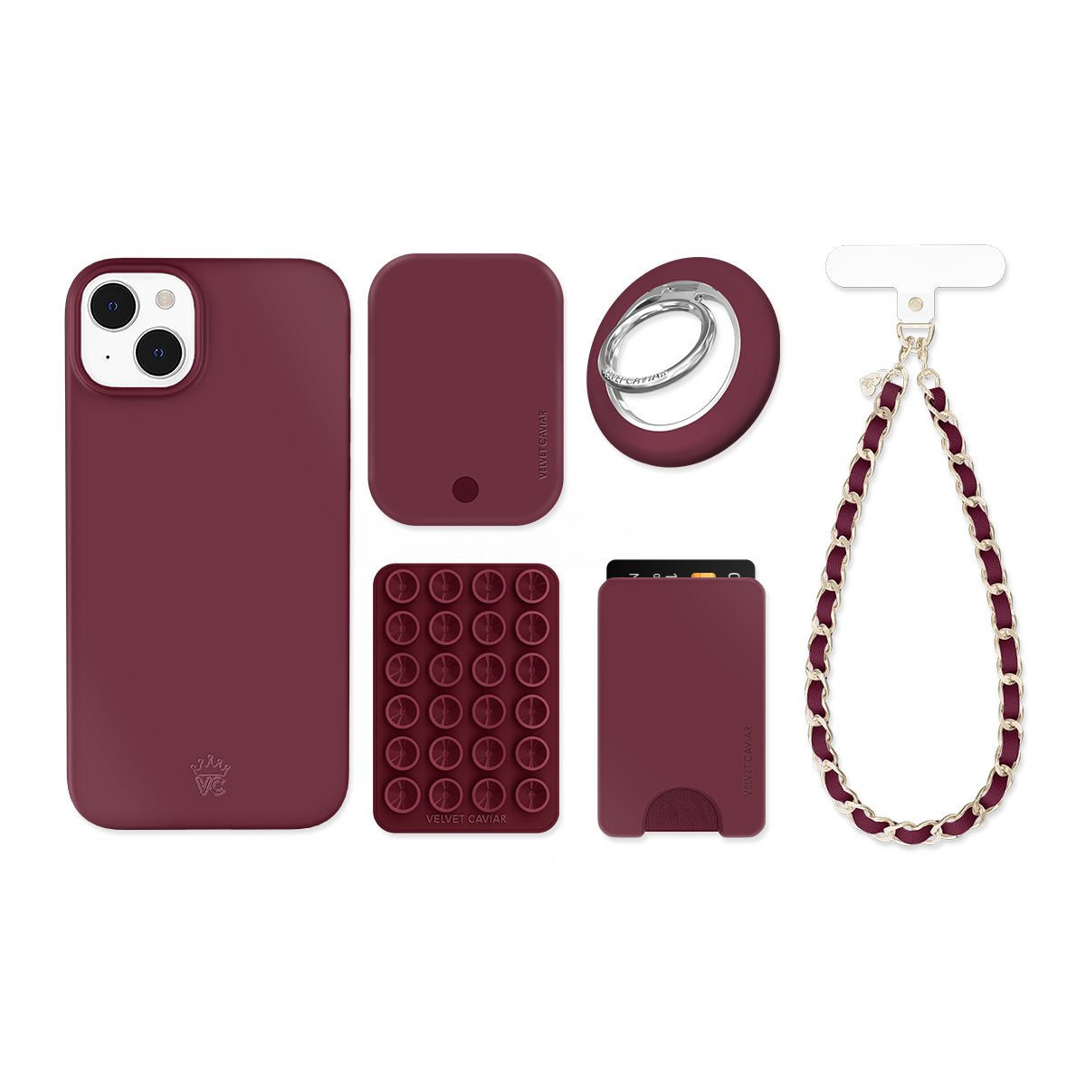 Burgundy 1990 iPhone Bundle Set - Image 6