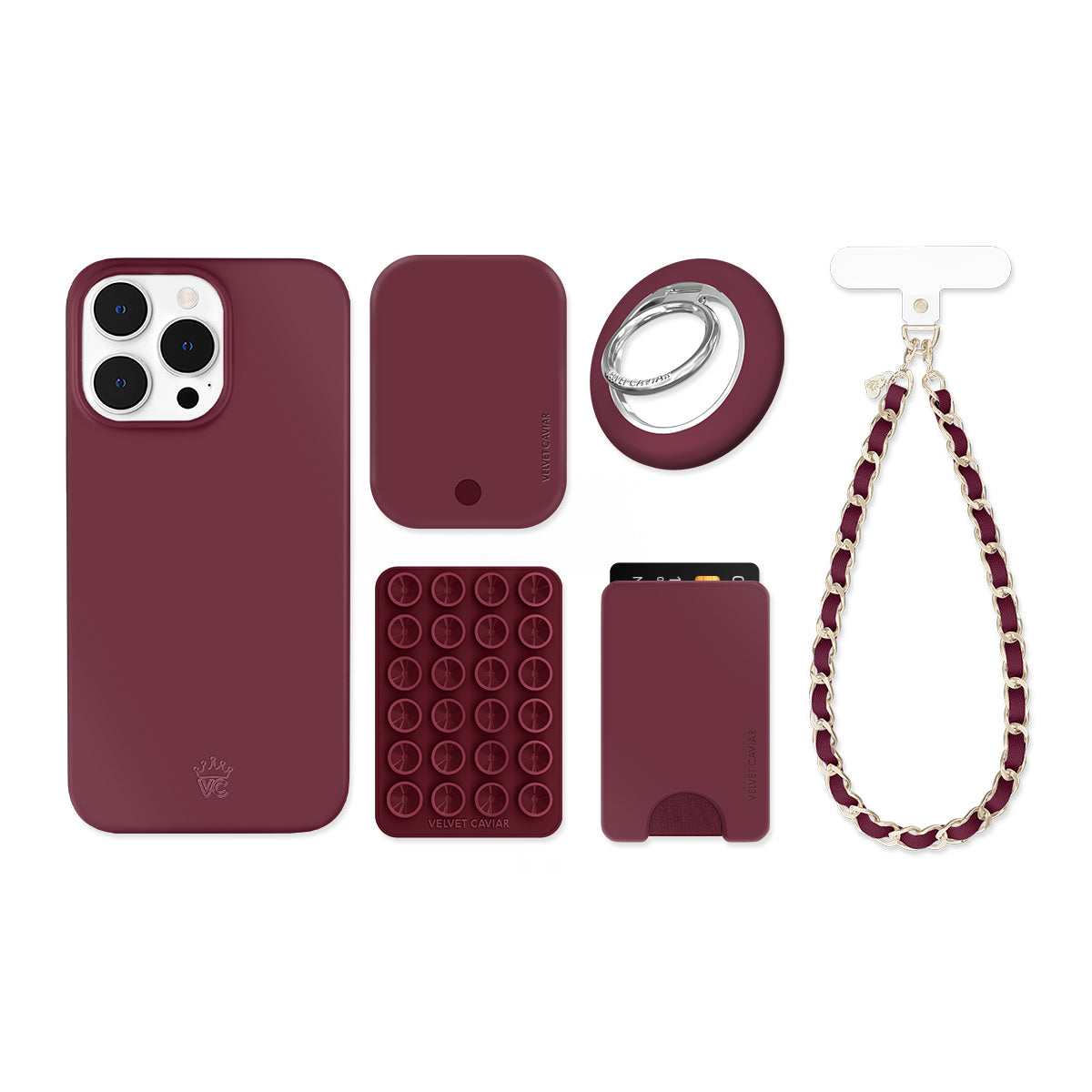 Burgundy 1990 iPhone Bundle Set - Image 8